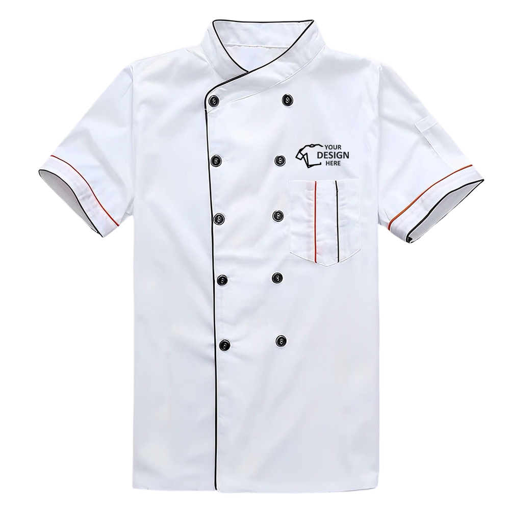 Chef Coat Jacket White With Logo