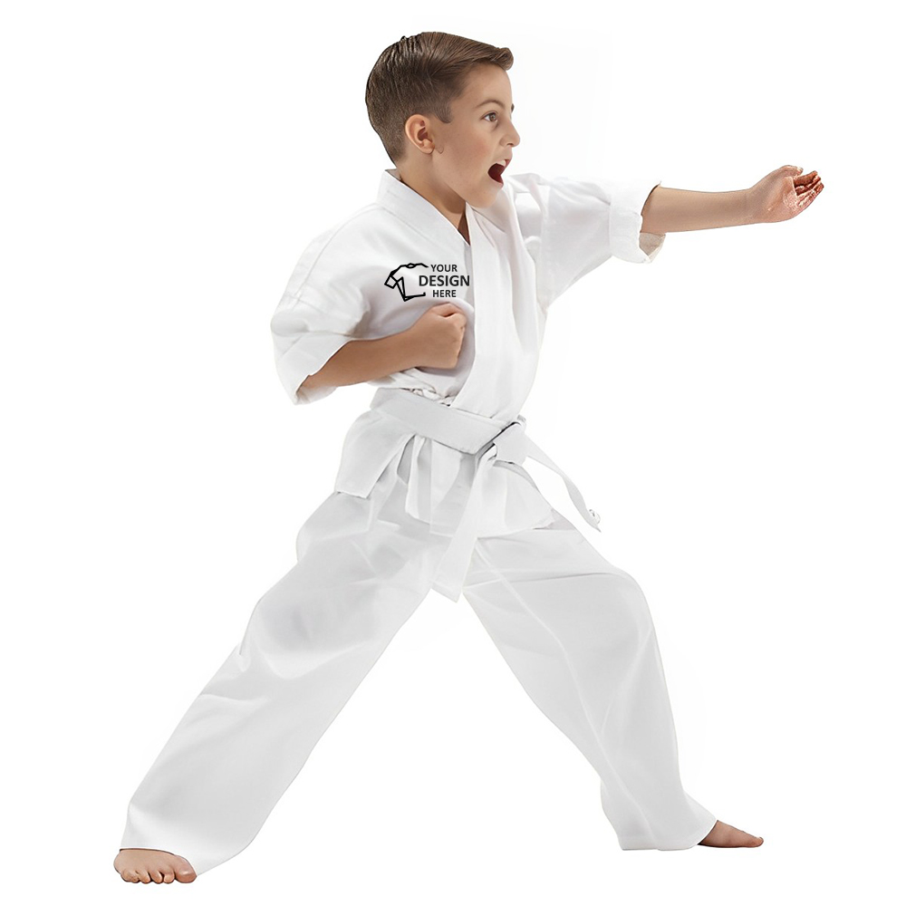 Custom Kids Karate Training Uniform With Logo