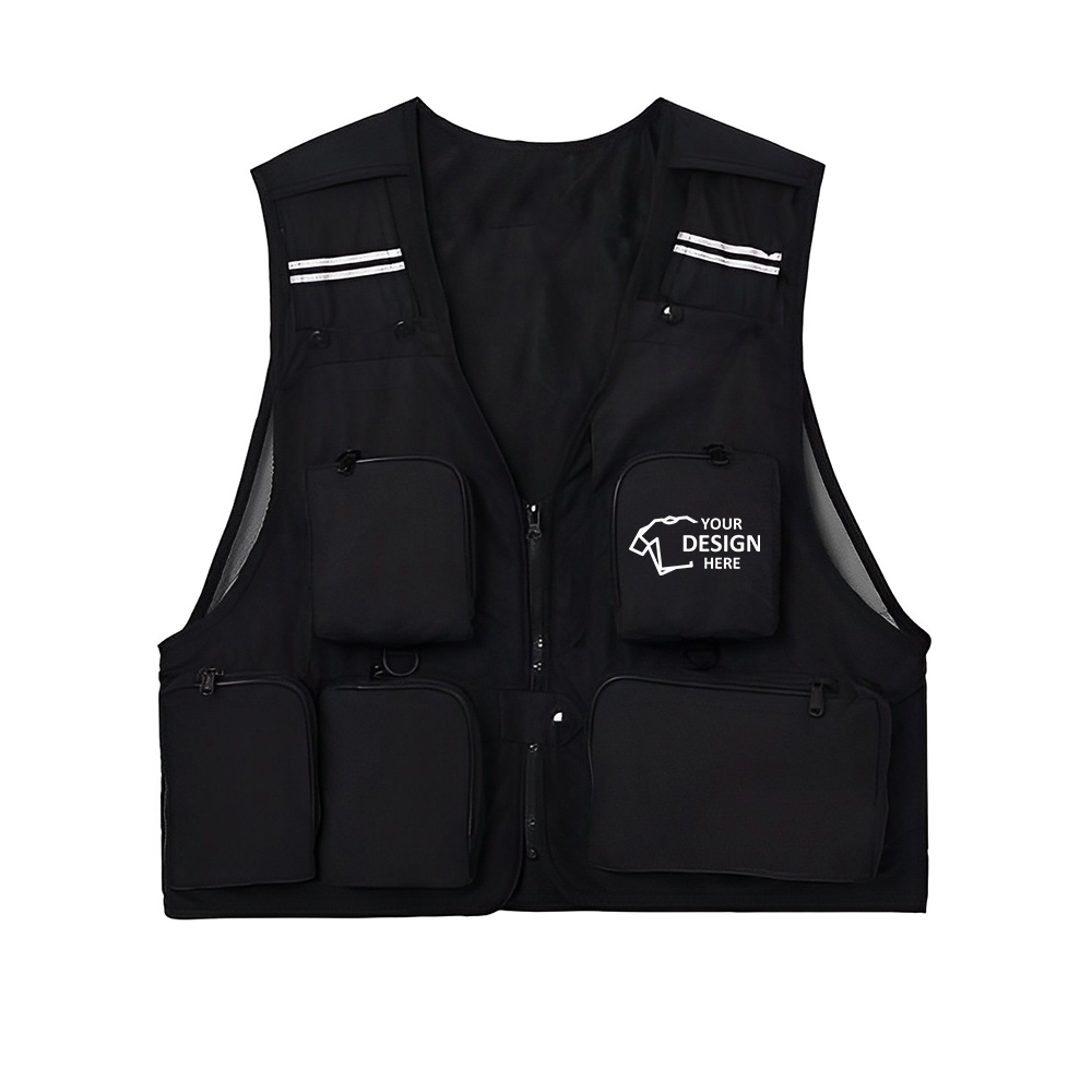 Fly Fishing Vest Pack Black With Logo