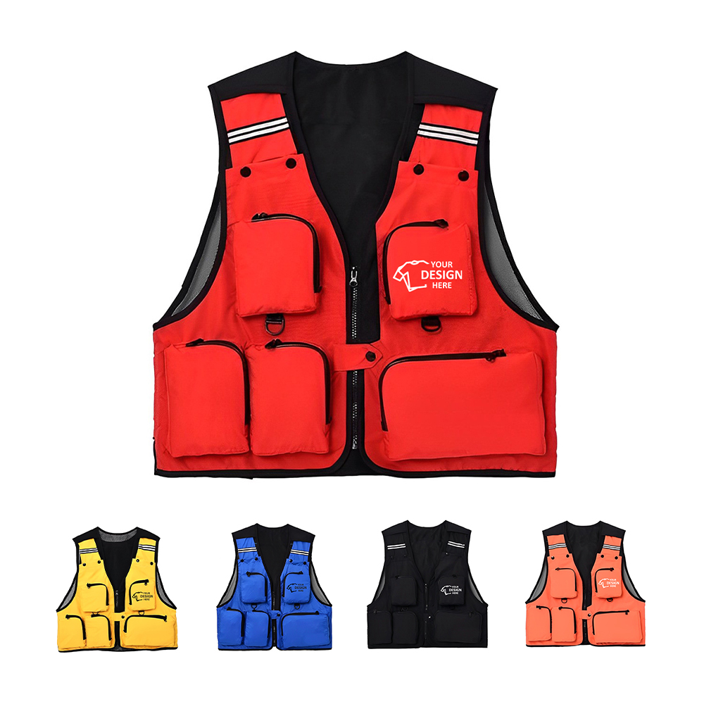 Fly Fishing Vest Pack Group With Logo