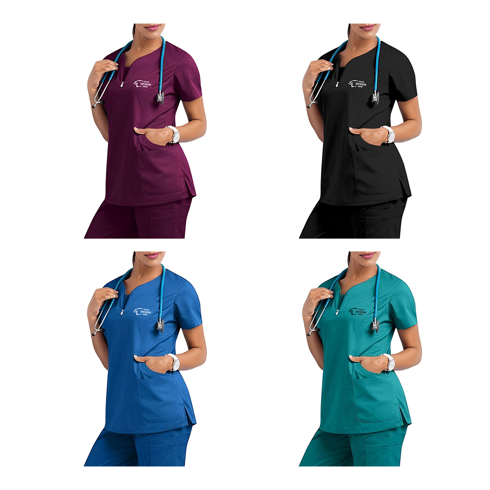 Nursing Scrubs Top and Pant Group With Logo