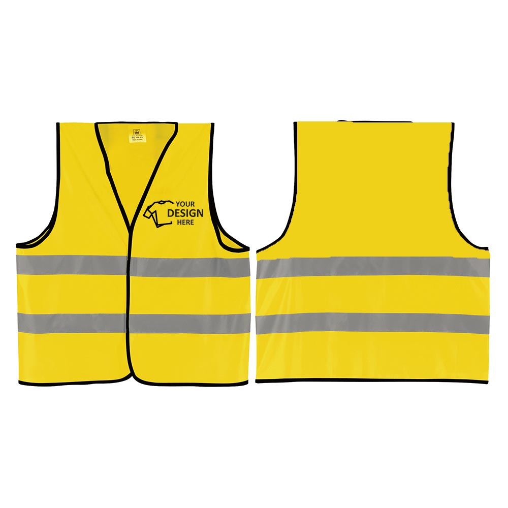 Reflective Safety Vest Yellow With Logo