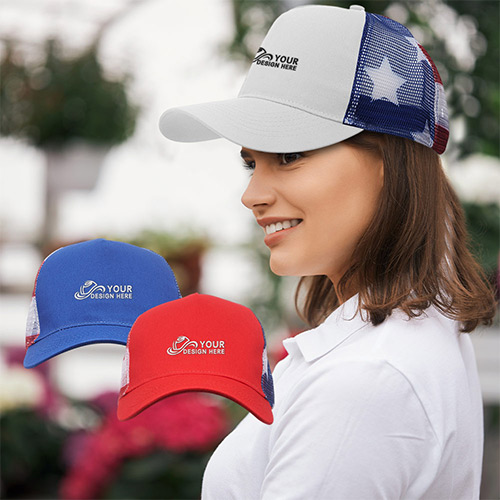 Promotional Structured Patriotic Baseball Cap