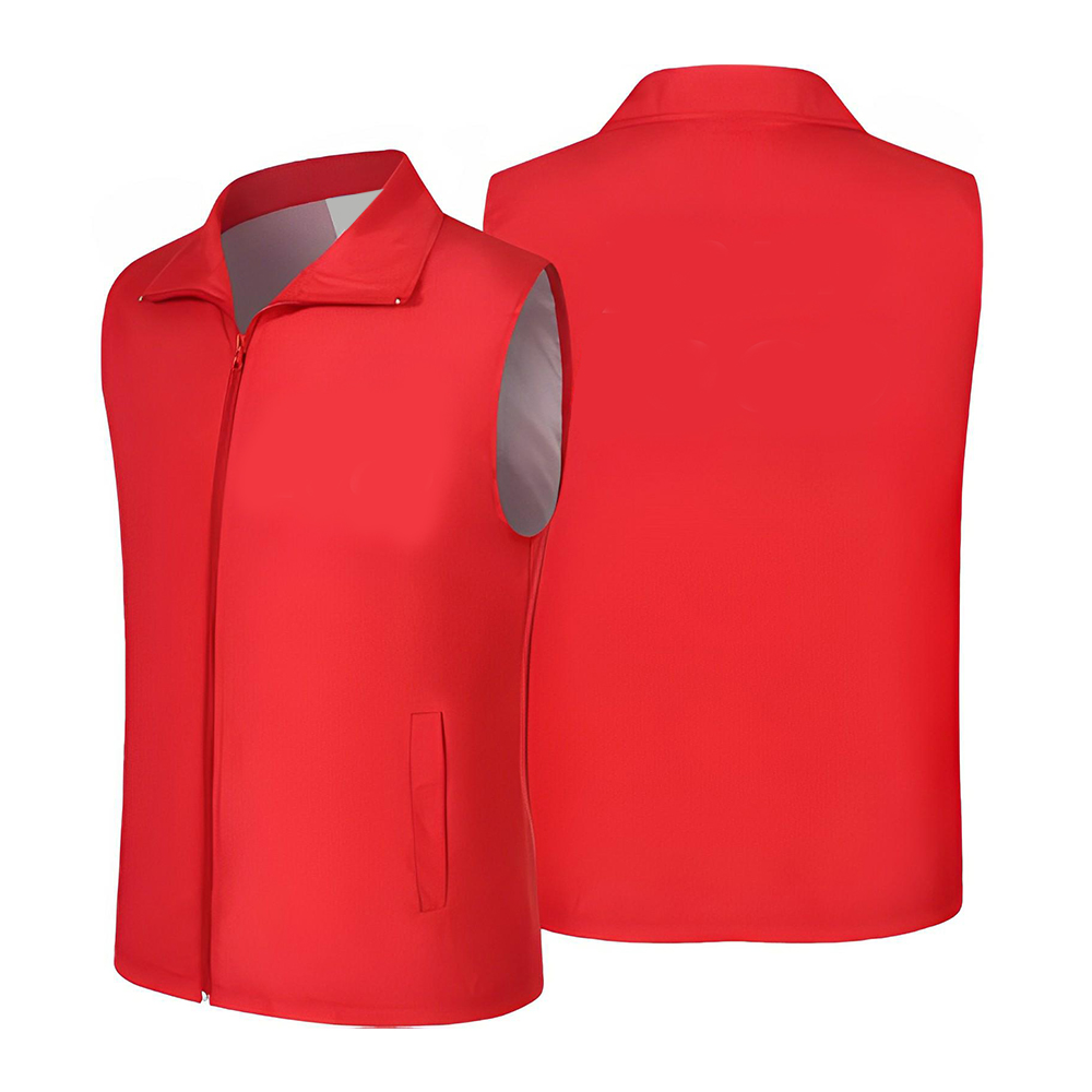 Volunteer Activity Vest Waistcoat Uniform Red Blank