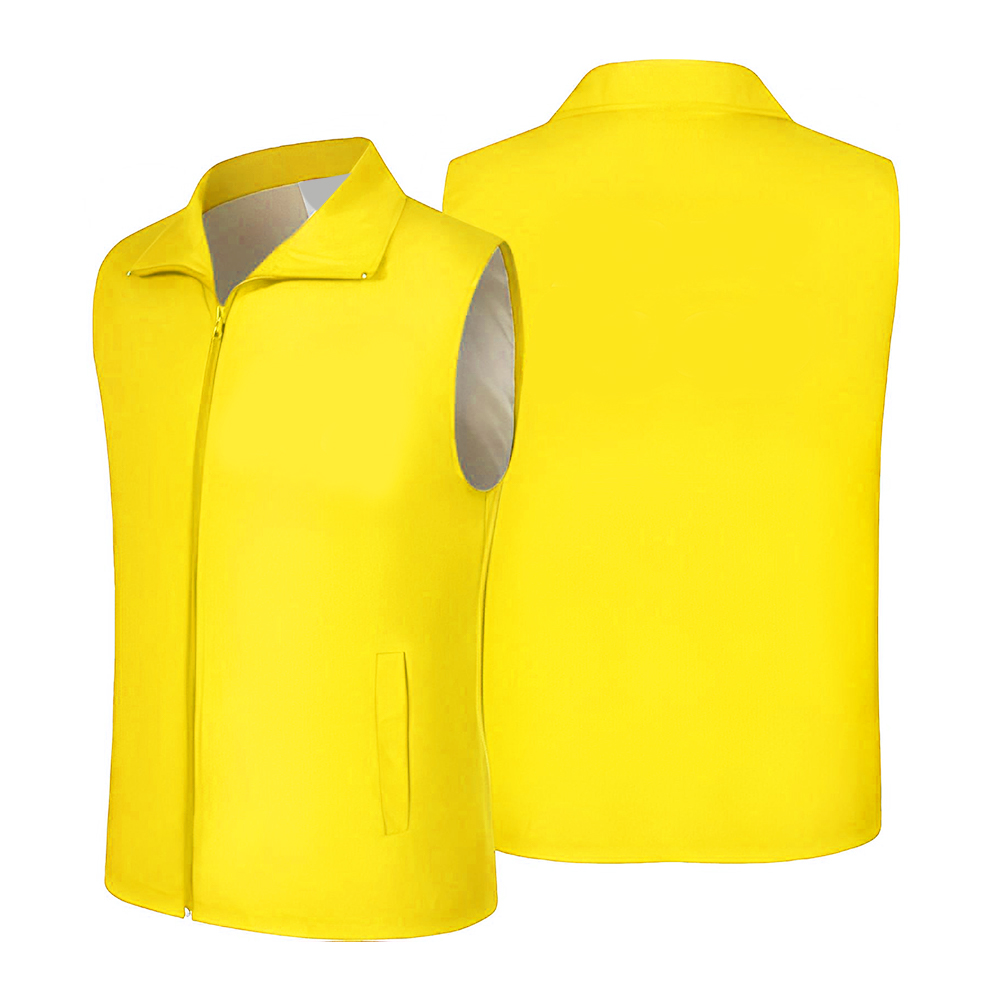 Volunteer Activity Vest Waistcoat Uniform Yellow Blank