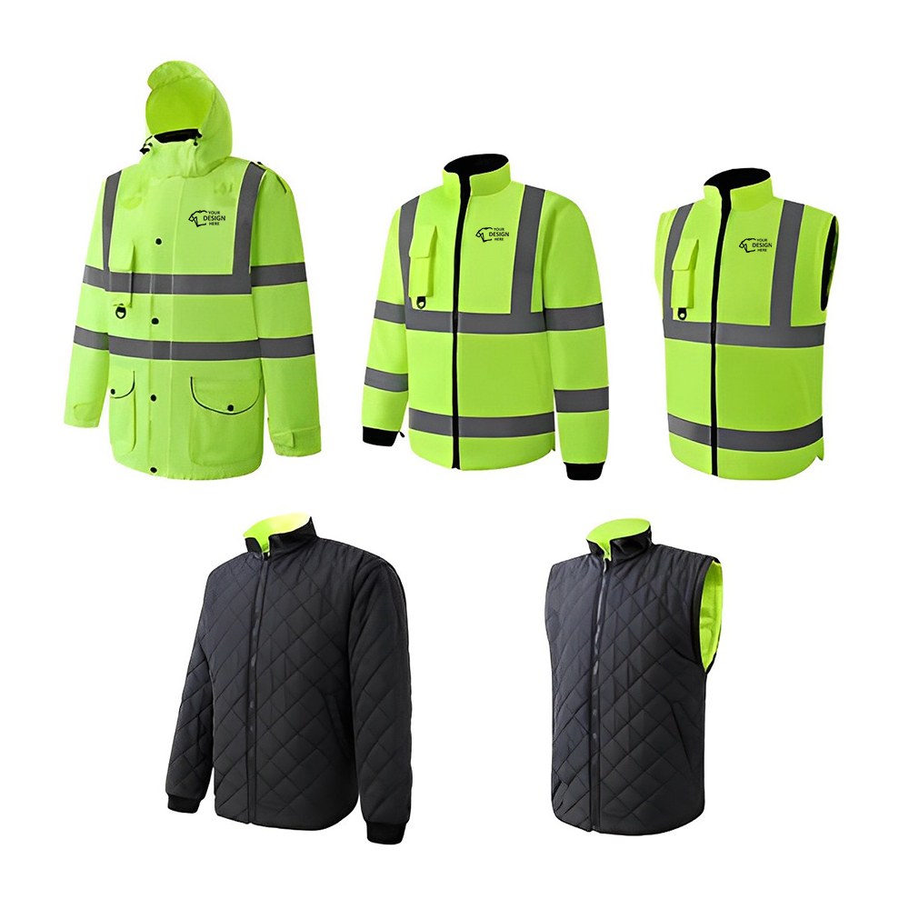 Winter Reflective Raincoat Hooded Rainwear Group Details