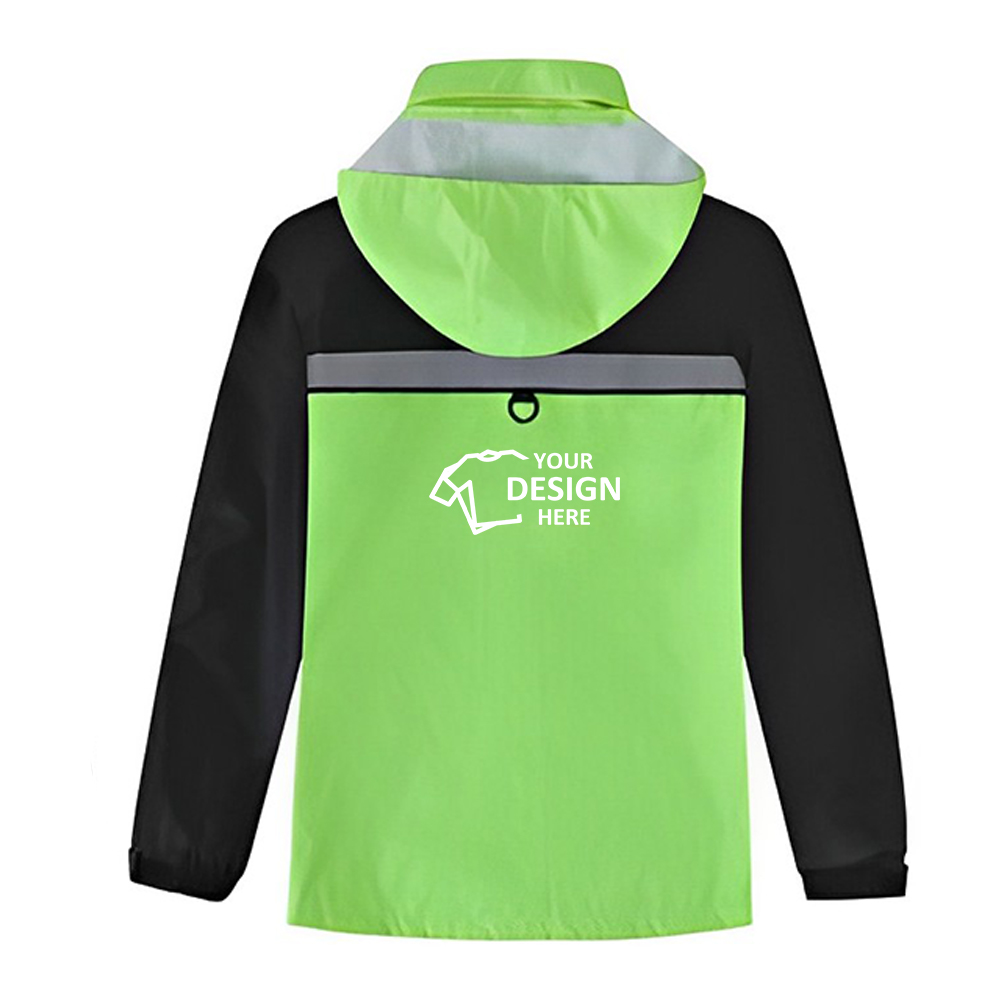 Work Coat High Visibility Rainsuit Back With Logo Work Coat High Visibility Rainsuit Back With Logo