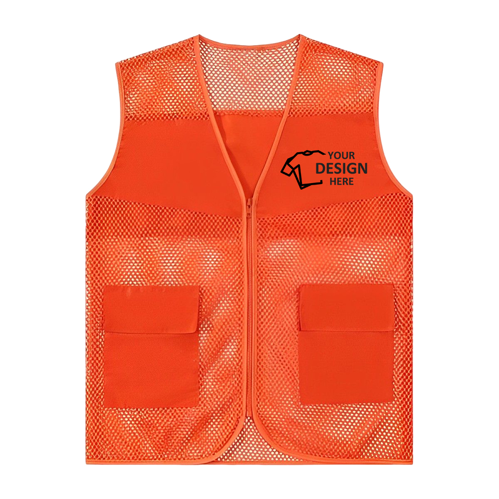 upermarket Team Volunteer Uniform Orange Front With Logo