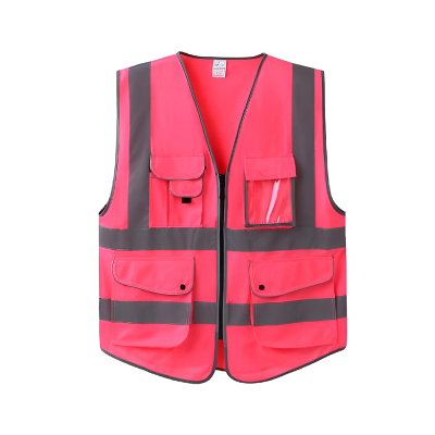 Customized High Visibility Safety Vest with Reflective Strips for Women