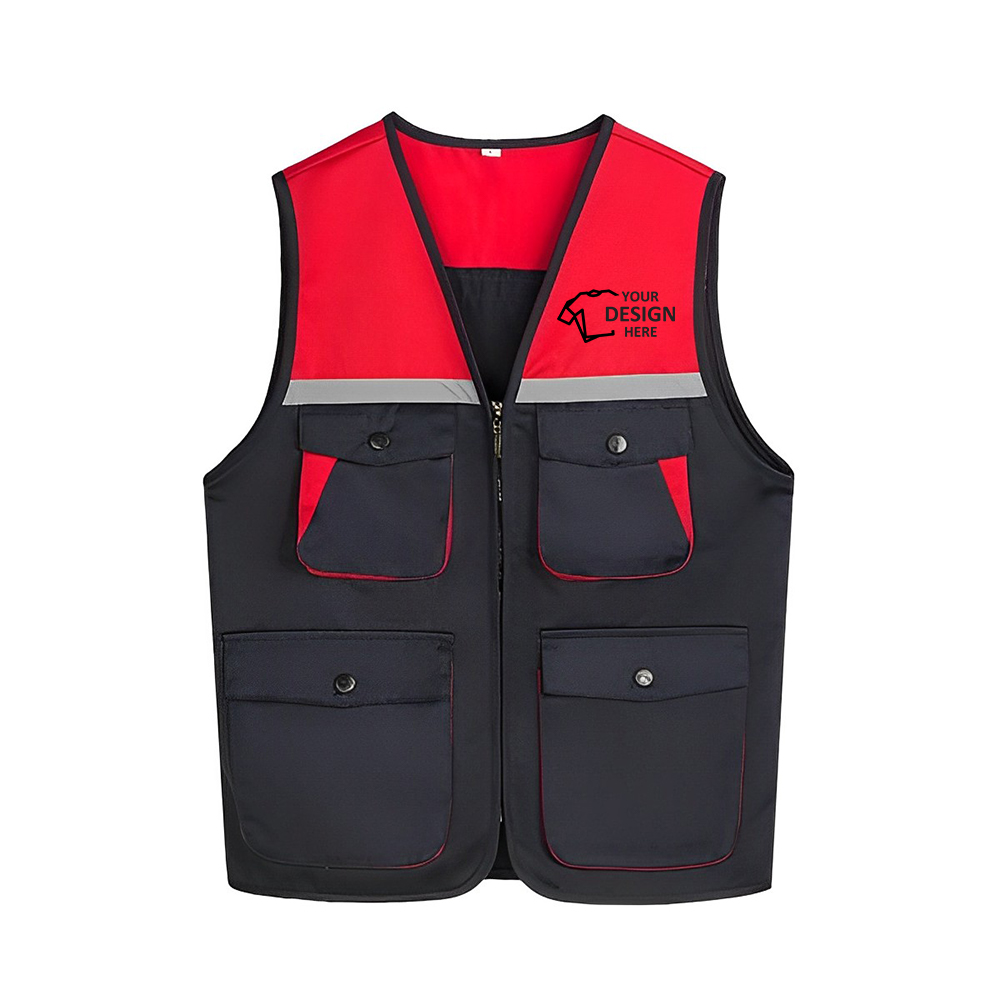Personalized Two Tone Work Uniform Vest      