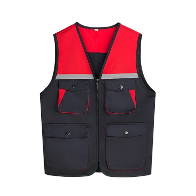 Two Tone Work Vest With Customized Name