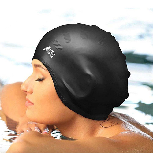 Custom Waterproof Silicone Bathing Swimming Cap