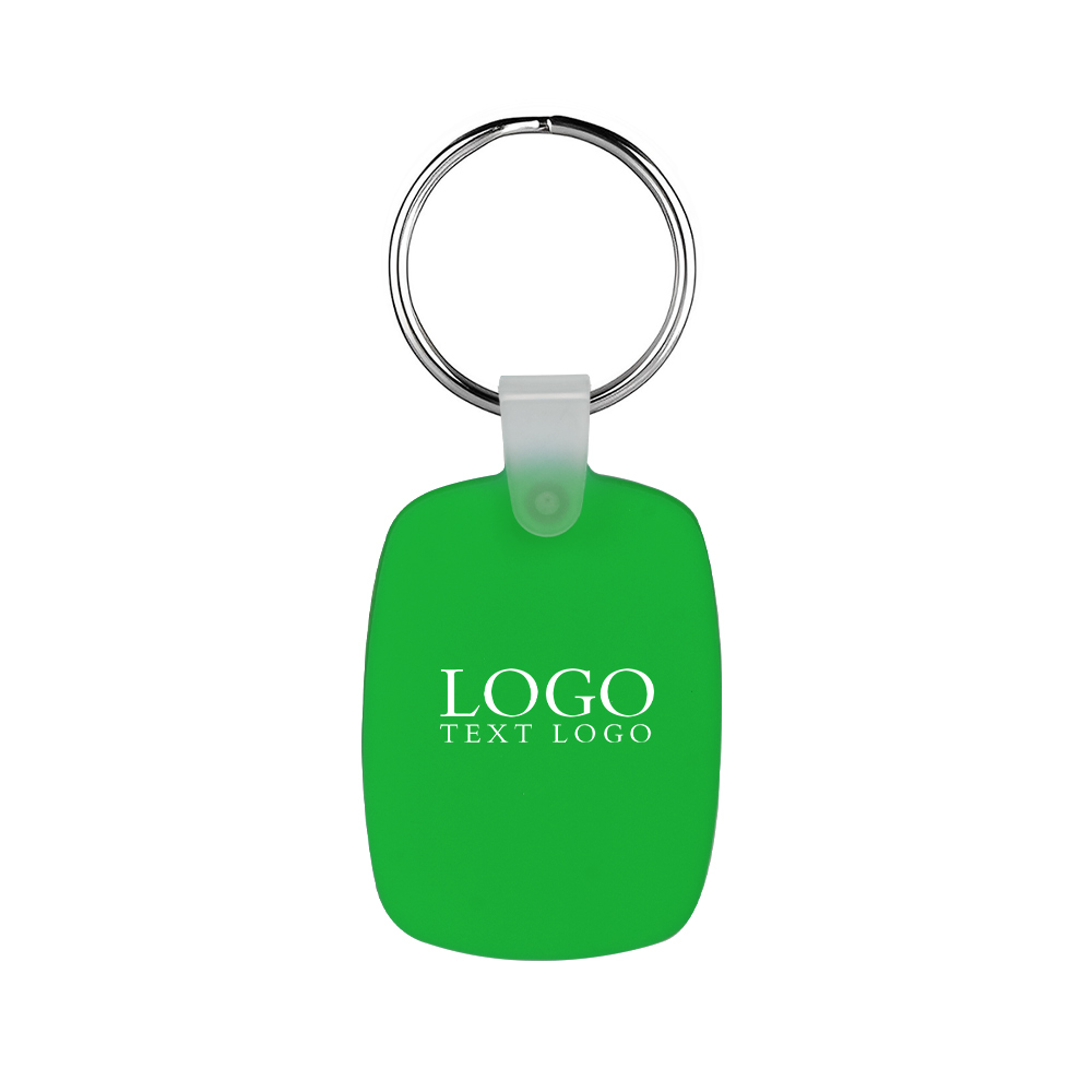 Green Color Custom Keychains