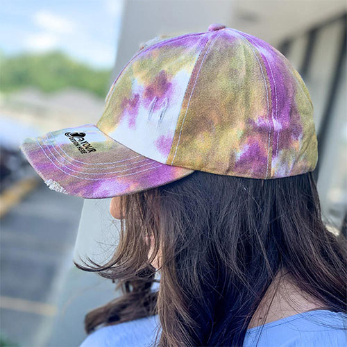 Custom Tie-Dye Ponytail Cap