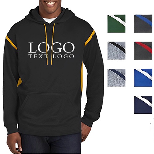 Sport-Tek Fleece Colorblock Hooded Sweatshirt