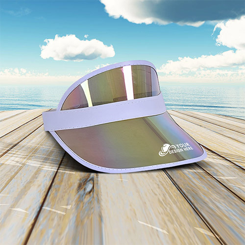 Custom Unisex Iridescent Colored Sun Visor