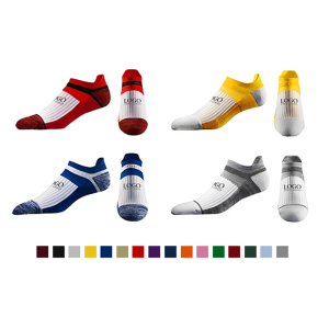 Premium Printed Low Combed Cotton No Show Socks With Custom Logo