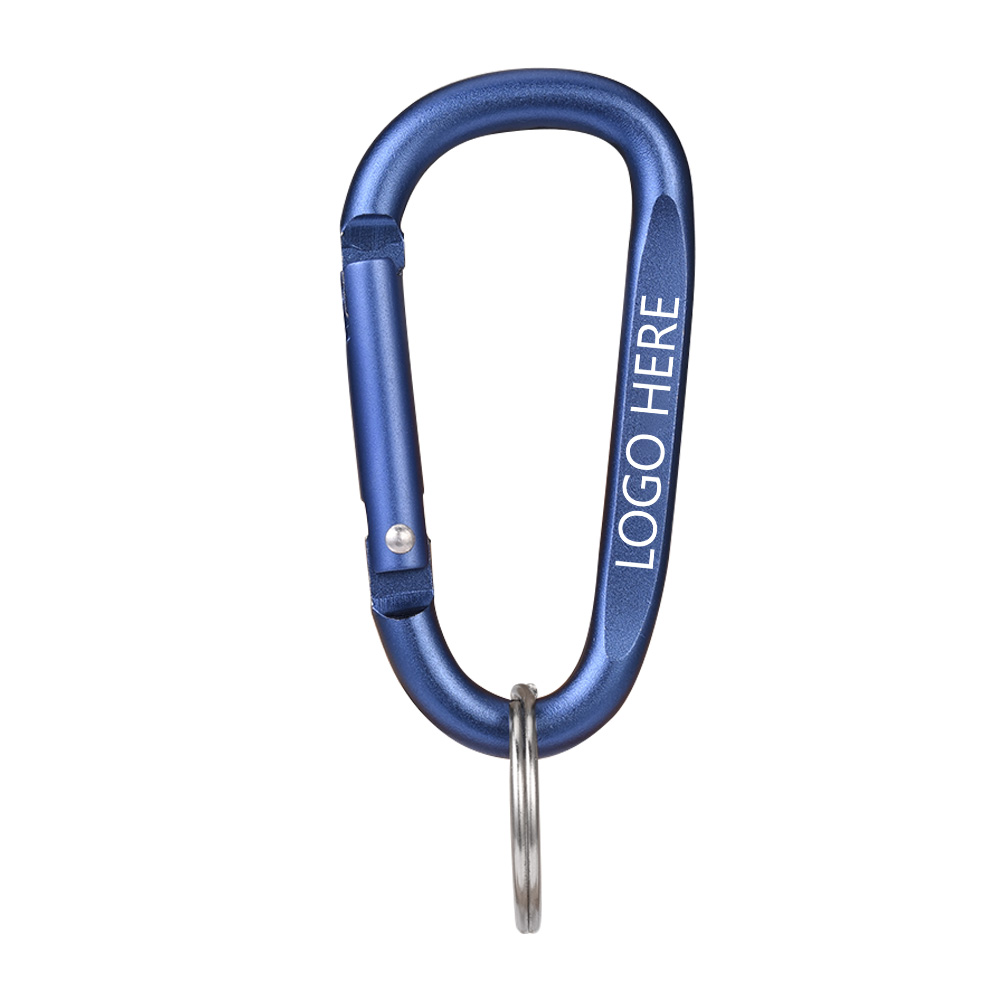 Carabiner Keychains Blue with Logo