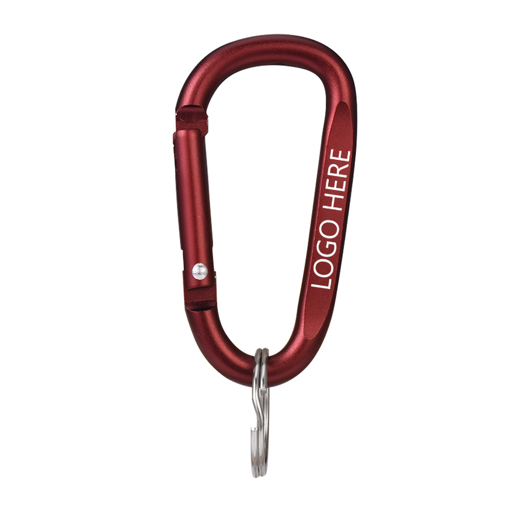 Carabiner Keychains Red with Logo