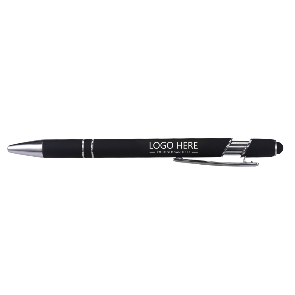 logo Custom Business Ballpoint Pen with Softy Touch Point