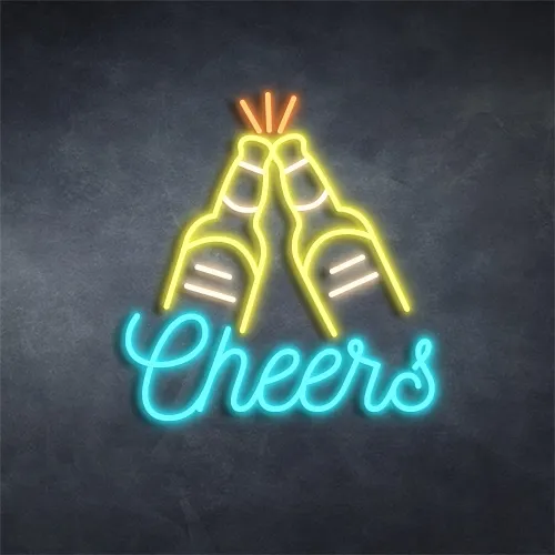 Insegna Al Neon Birra Pacco Con Pappagallo E Palma | Luce LED Dimmabile Per Bar Di Casa, Decorazione Tropicale
