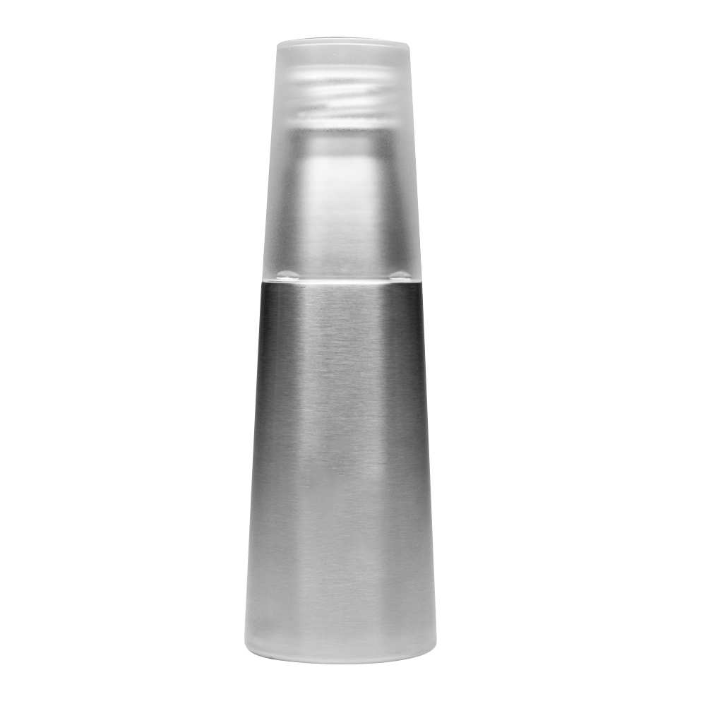 17 oz Stainless Steel Water Bottle with Tritan Cup Silver Blank