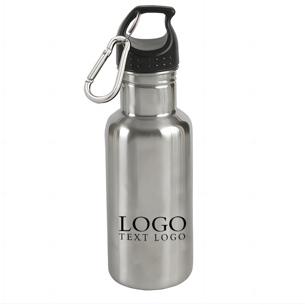 17oz Stainless Steel Adventure Bottle Silver With Logo