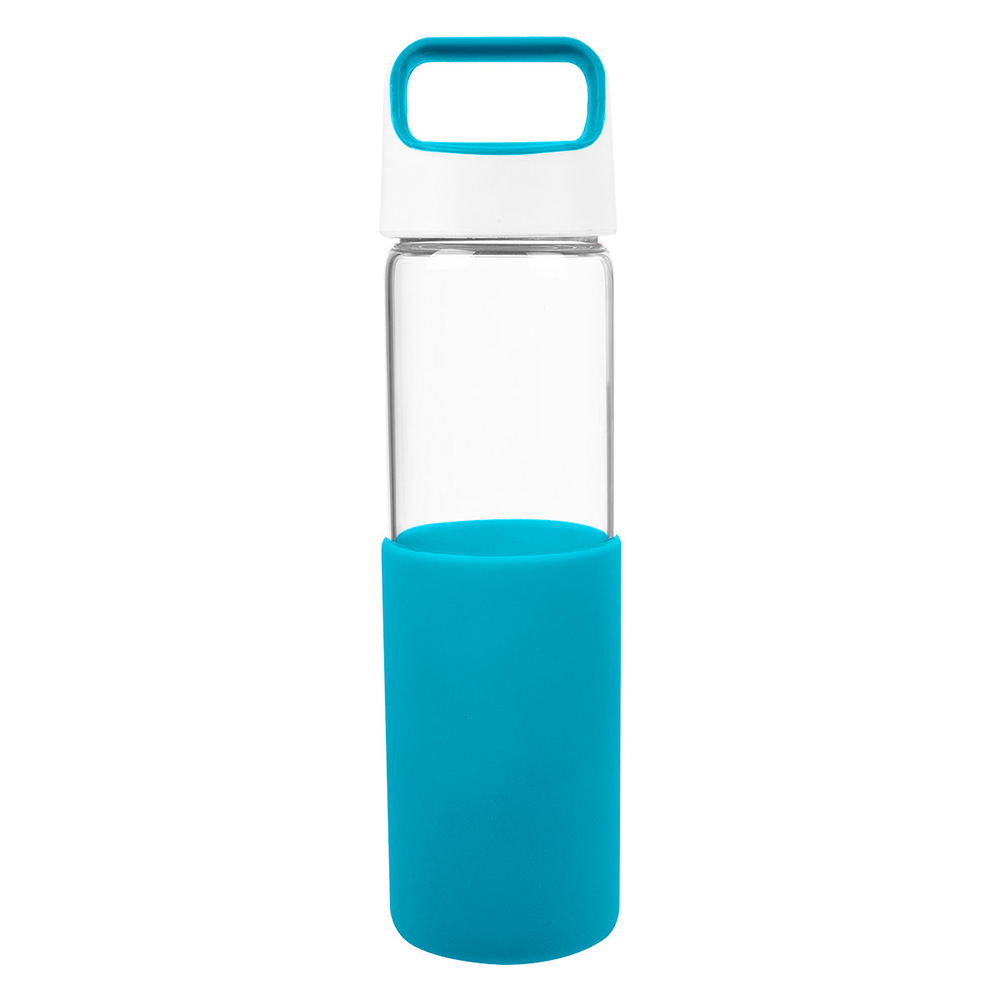 20 Oz Lela Glass Bottle Teal Blank