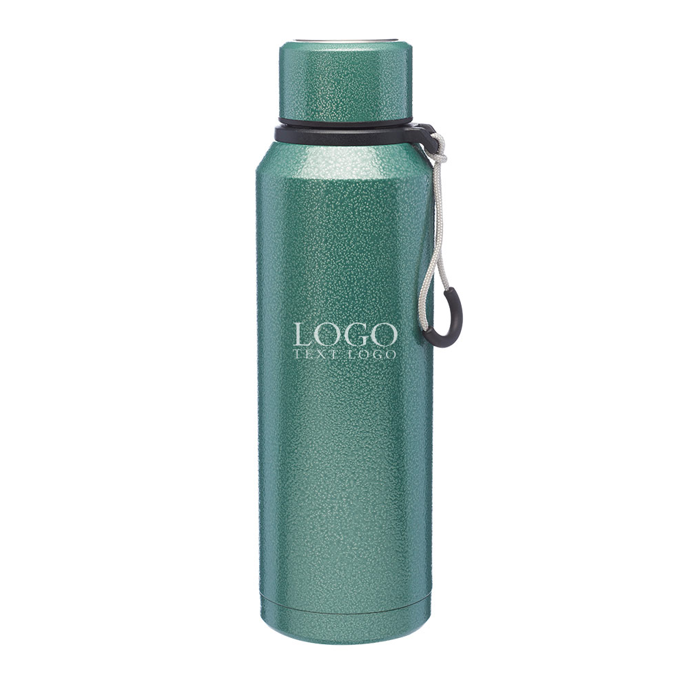 20 oz Jeita Vacuum Water Bottle with Strap Fern Green With Logo