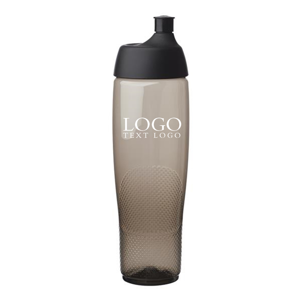 22 oz Enlace Vaus Plastic Water Bottle Smoke With Logo