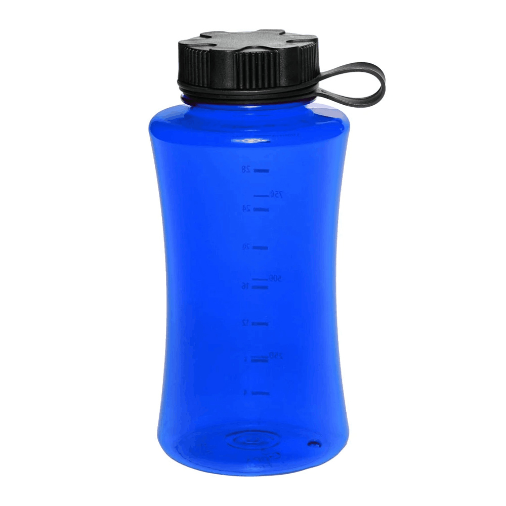 34 oz Plastic Sports Bottles Blue Blank