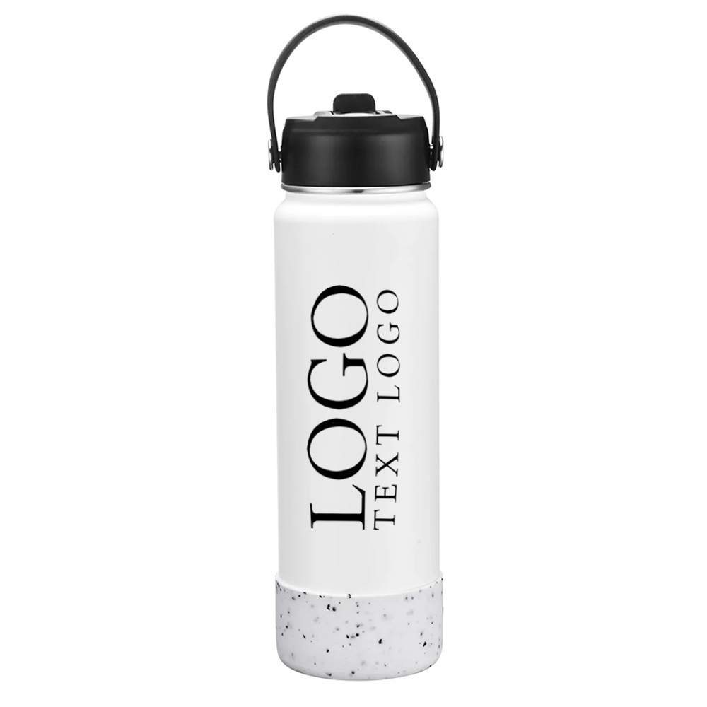 Highpeak 27 oz Vacuum Insulated Water Bottle White With Logo