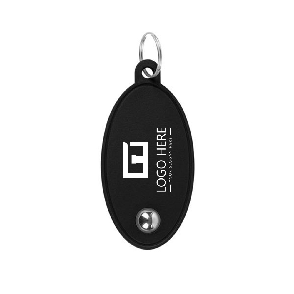 Double Side Fidget Rolling Ball Key Ring Black With Logo