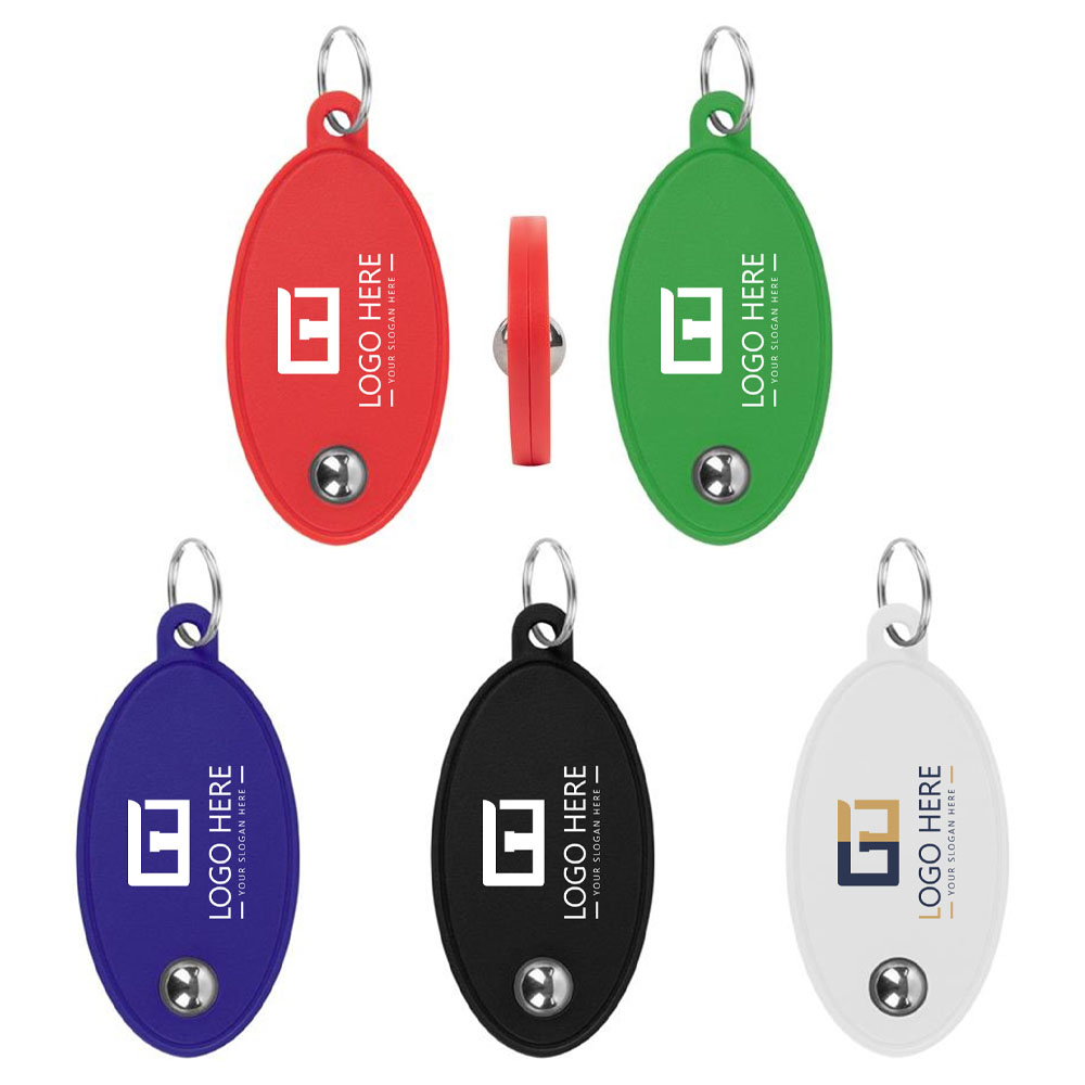 Double Side Fidget Rolling Ball Key Ring Group With Logo