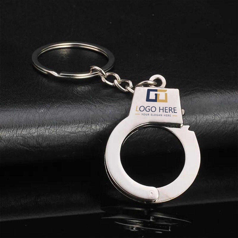 Handcuff Shaped Key Ring Silver Near Me