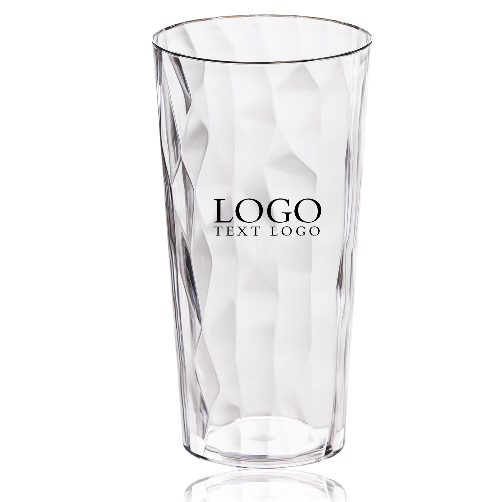 21 oz Clear Tall Shatter Proof Plastic Mixing Glass Plastic Cup With Logo