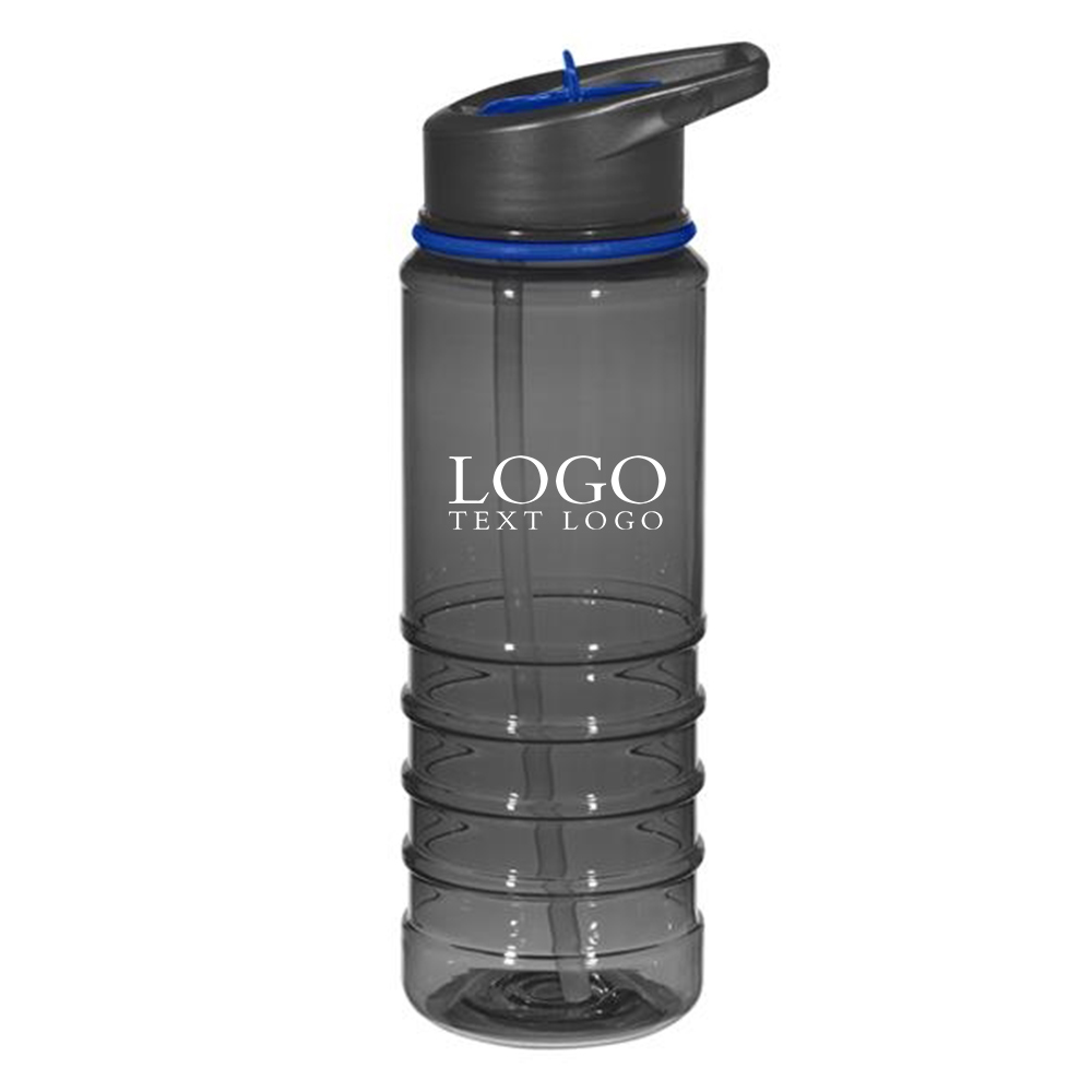 24 Oz Tritan Gripper Bottle Blue with Logo