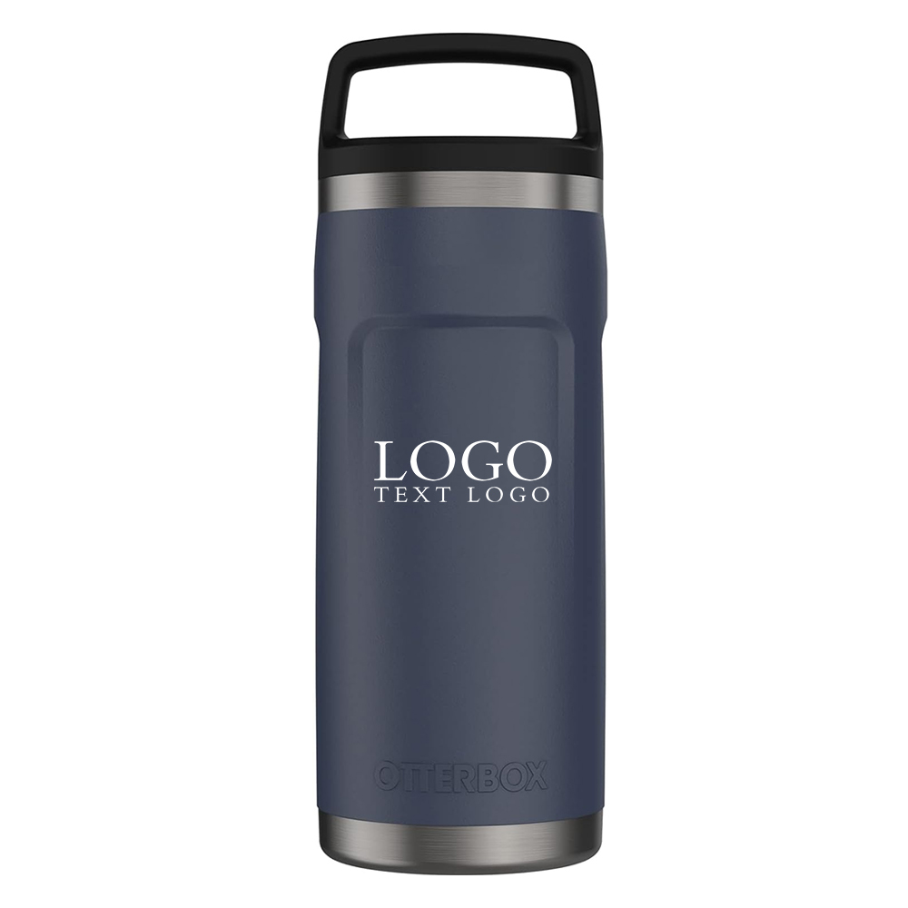 28 Oz Stainless Steel Tumbler Navy Blue with Logo