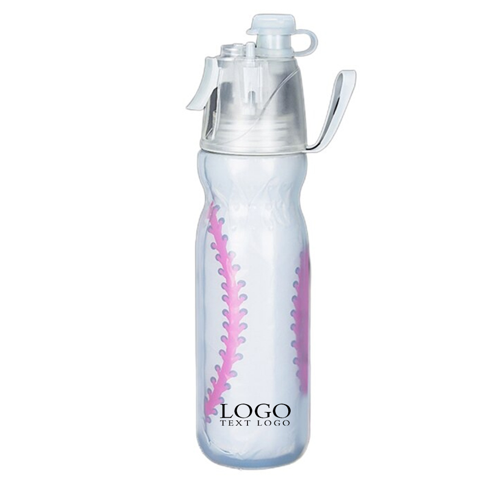 Baseball Promo Mist And Sip Water Bottle With Logo