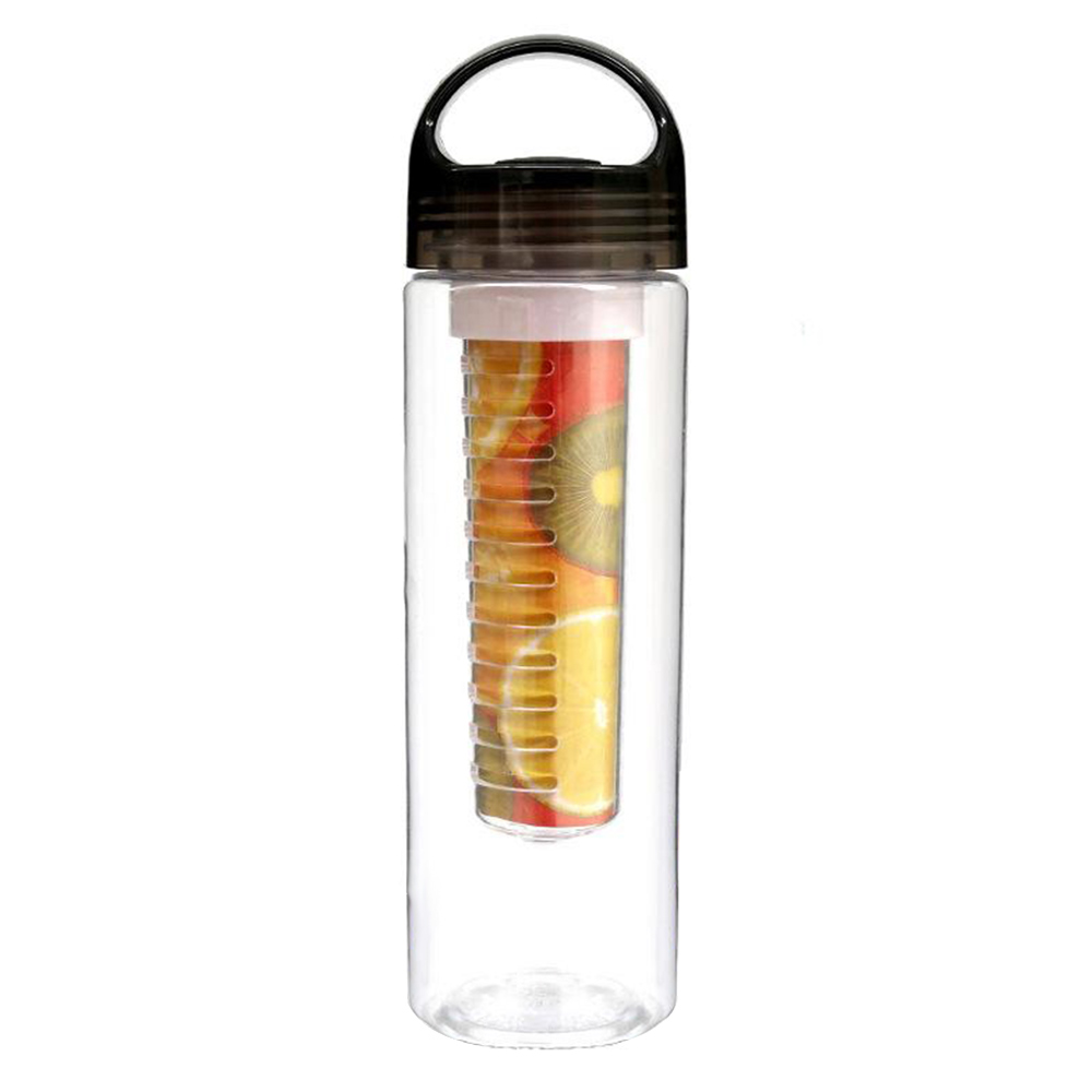 Black Promo 24oz Fruit Infuser Water Bottle