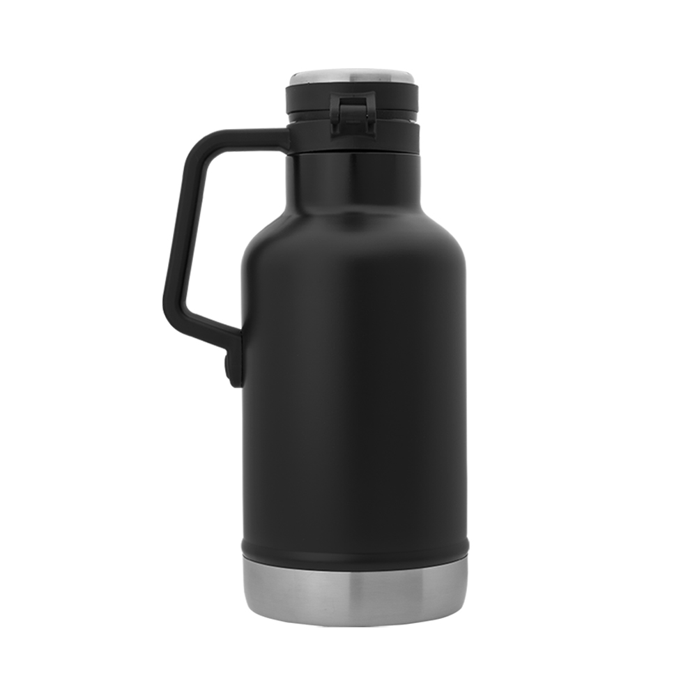 Black Promo Vacuum Insulated Wide Mouth Bottle