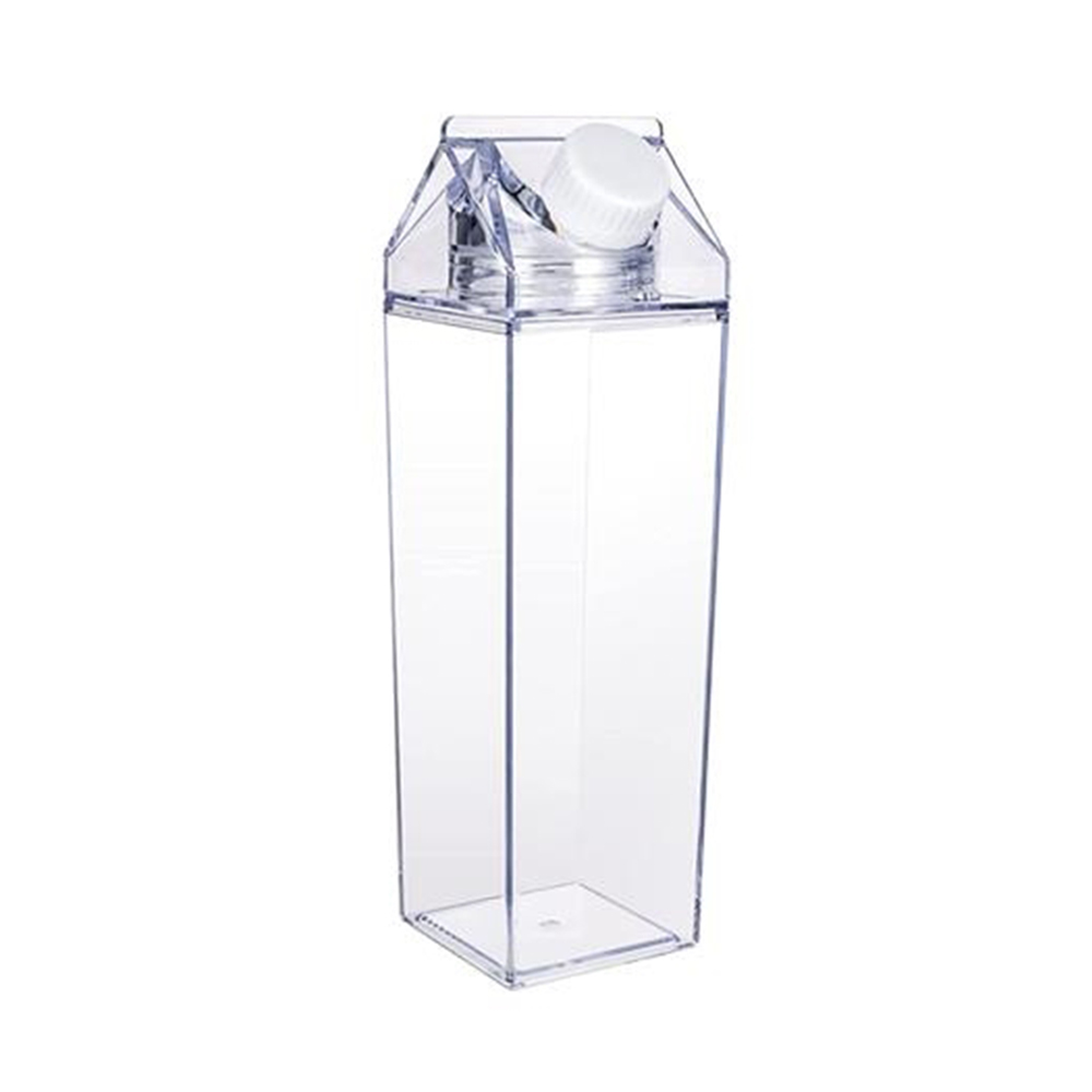 Clear Promo 17oz Transparent Milk Carton Water Bottle