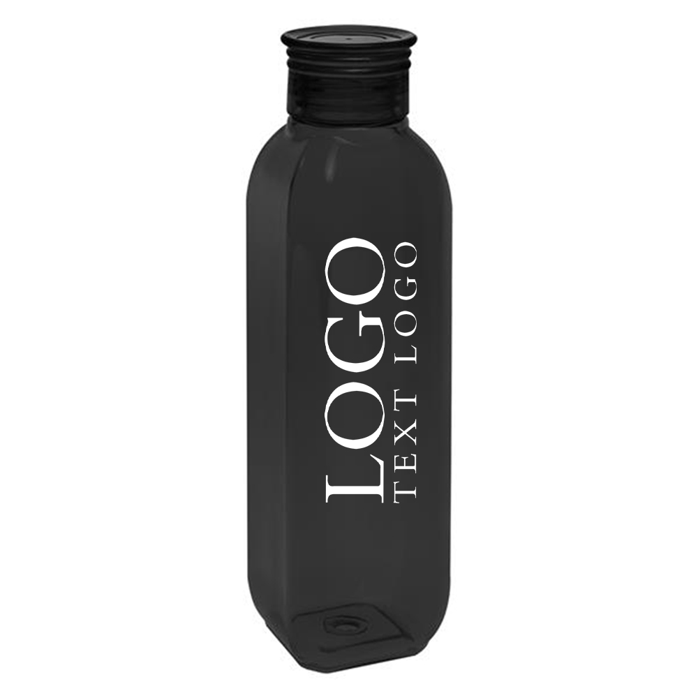 Custom 26 Oz Translucent Charcoal Tritan Bottle with Logo
