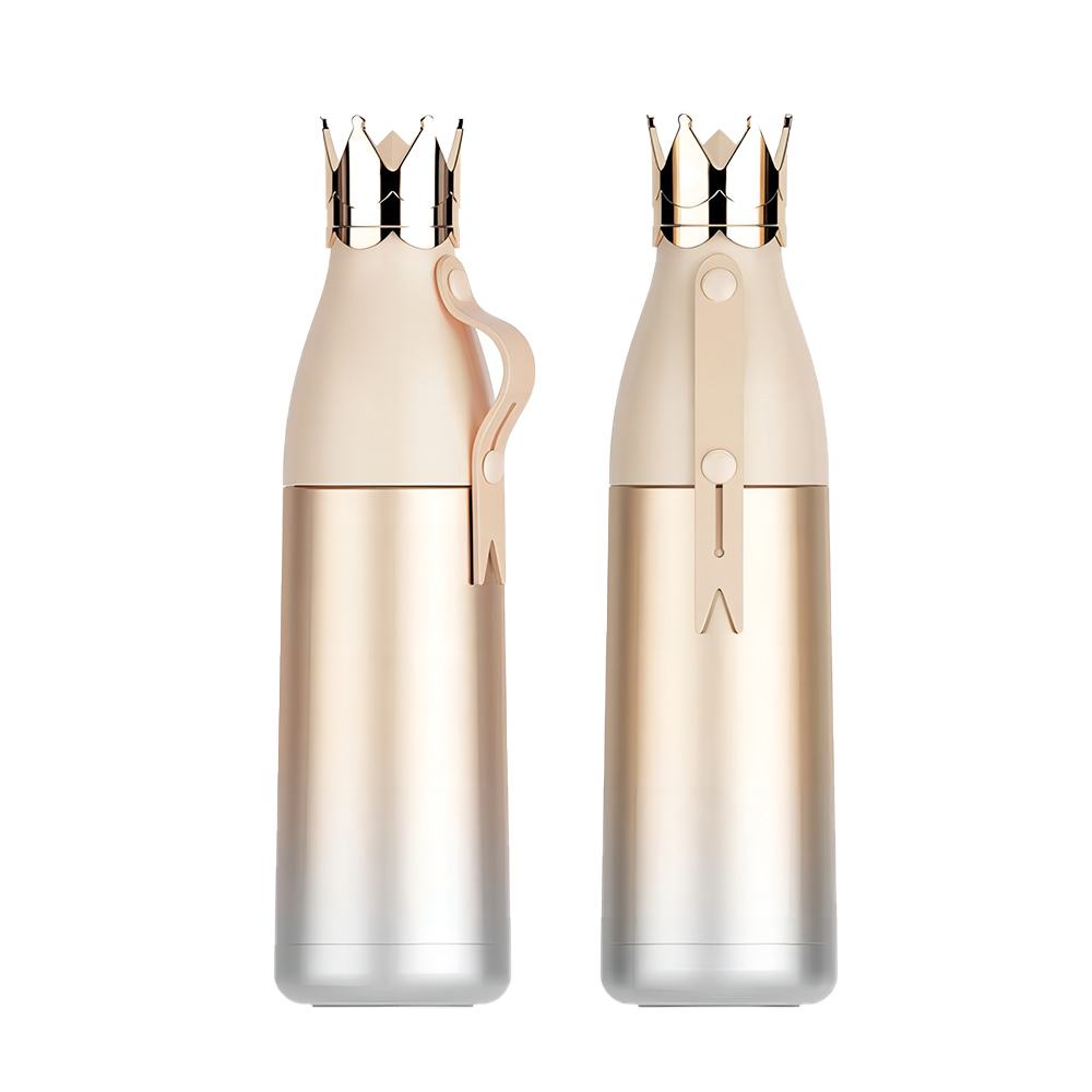 Gold Promo Crown Stainless Steel Vacuum Insulated Bottle