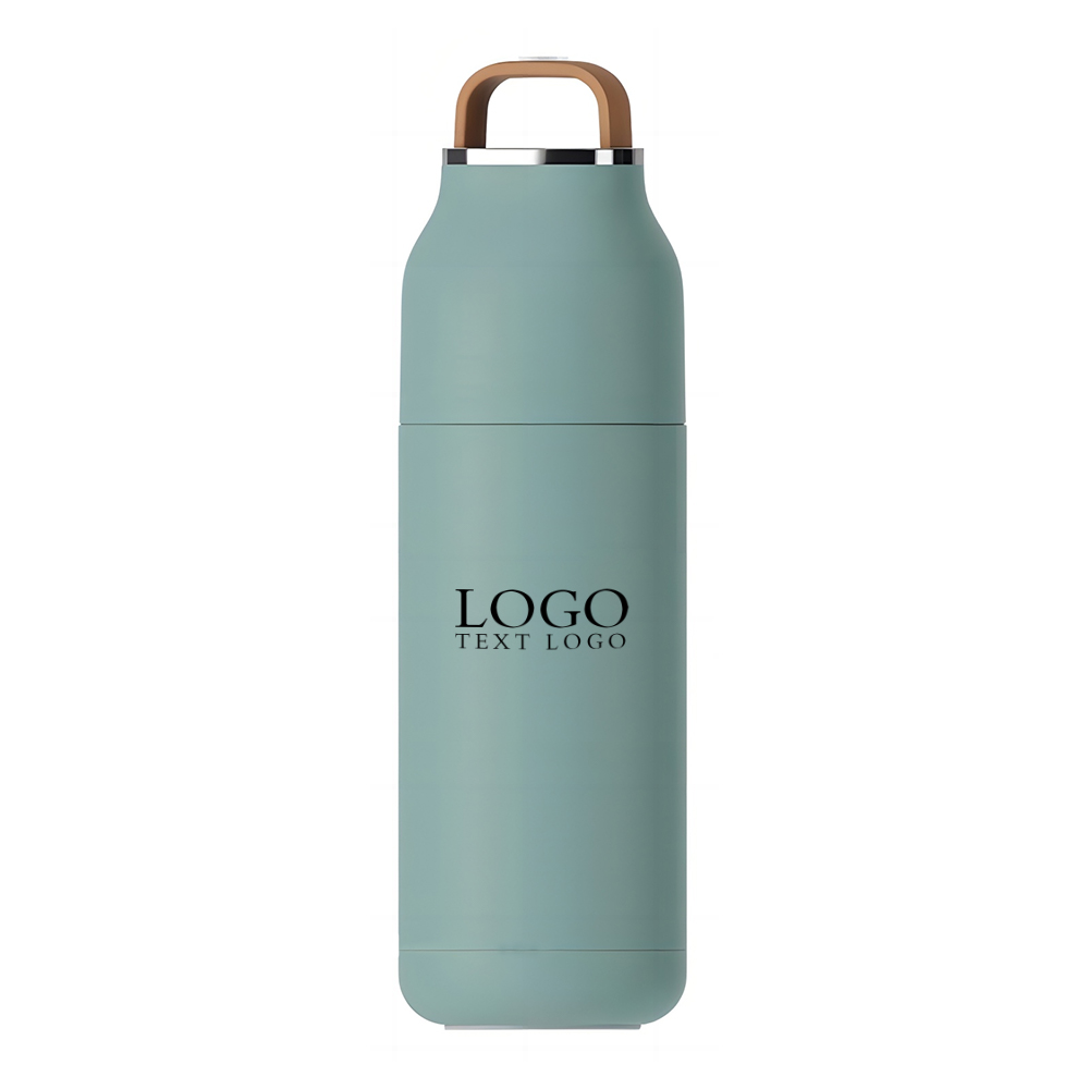 Green Promo 12 Ounce Chill Water Bottle With Logo