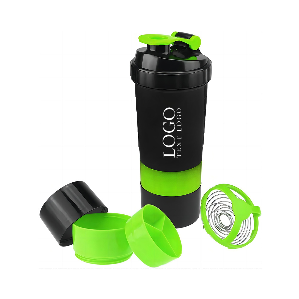 Green Promo 17oz Cup 3-Layer Twist Off Sports Water Bottle With Logo Group