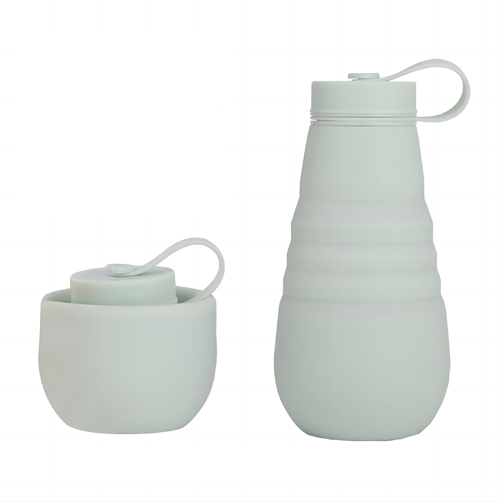 Green Promo 21 OZ Collapsible Sports Water Bottles