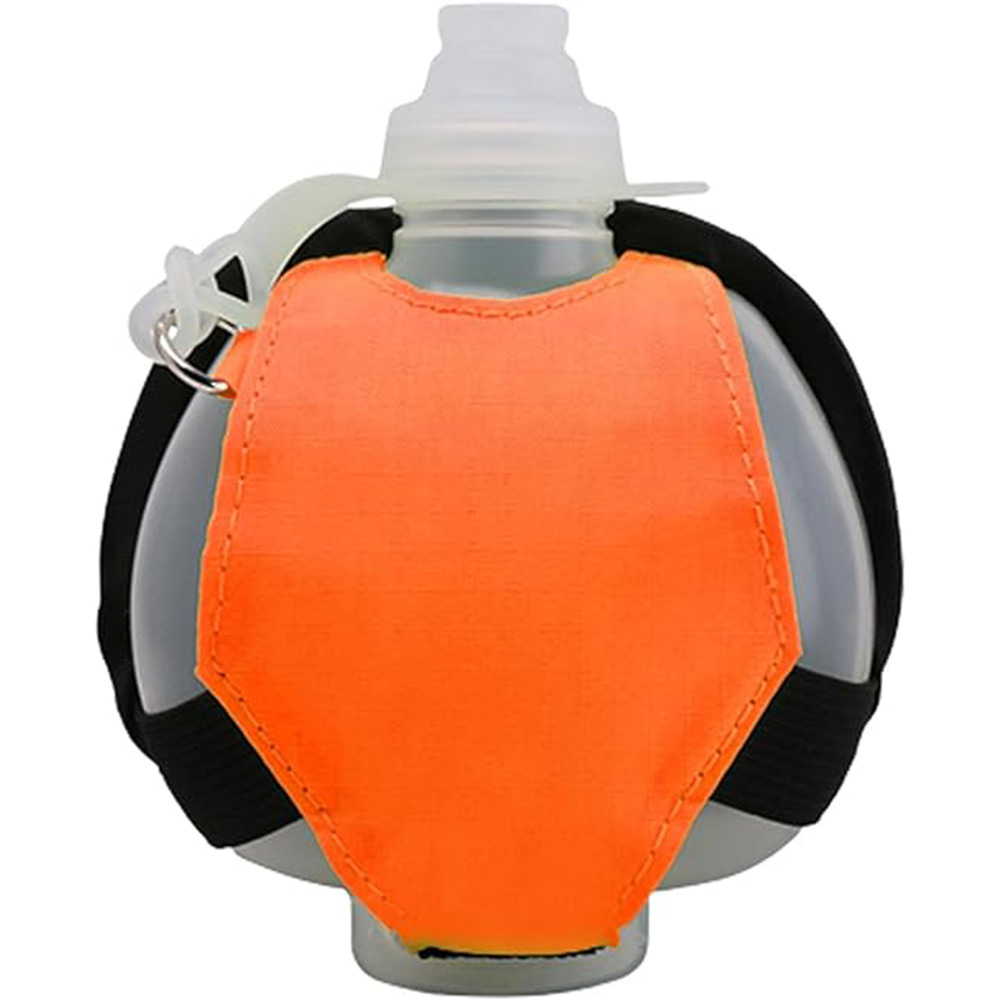 Orange Promo 7oz Portable Wrist Adjustable Water Bottle