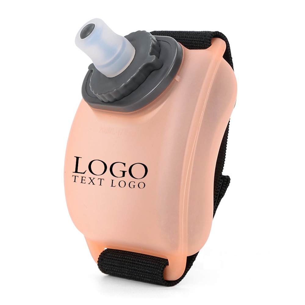 Orange Promo Wrist Running Water Bottle With Logo