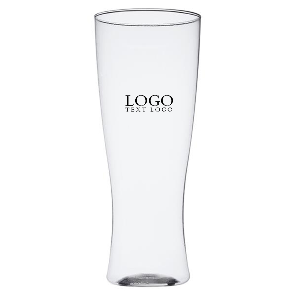 Promo 12 oz Reserv Plastic Pilsner Glass Clear With Logo
